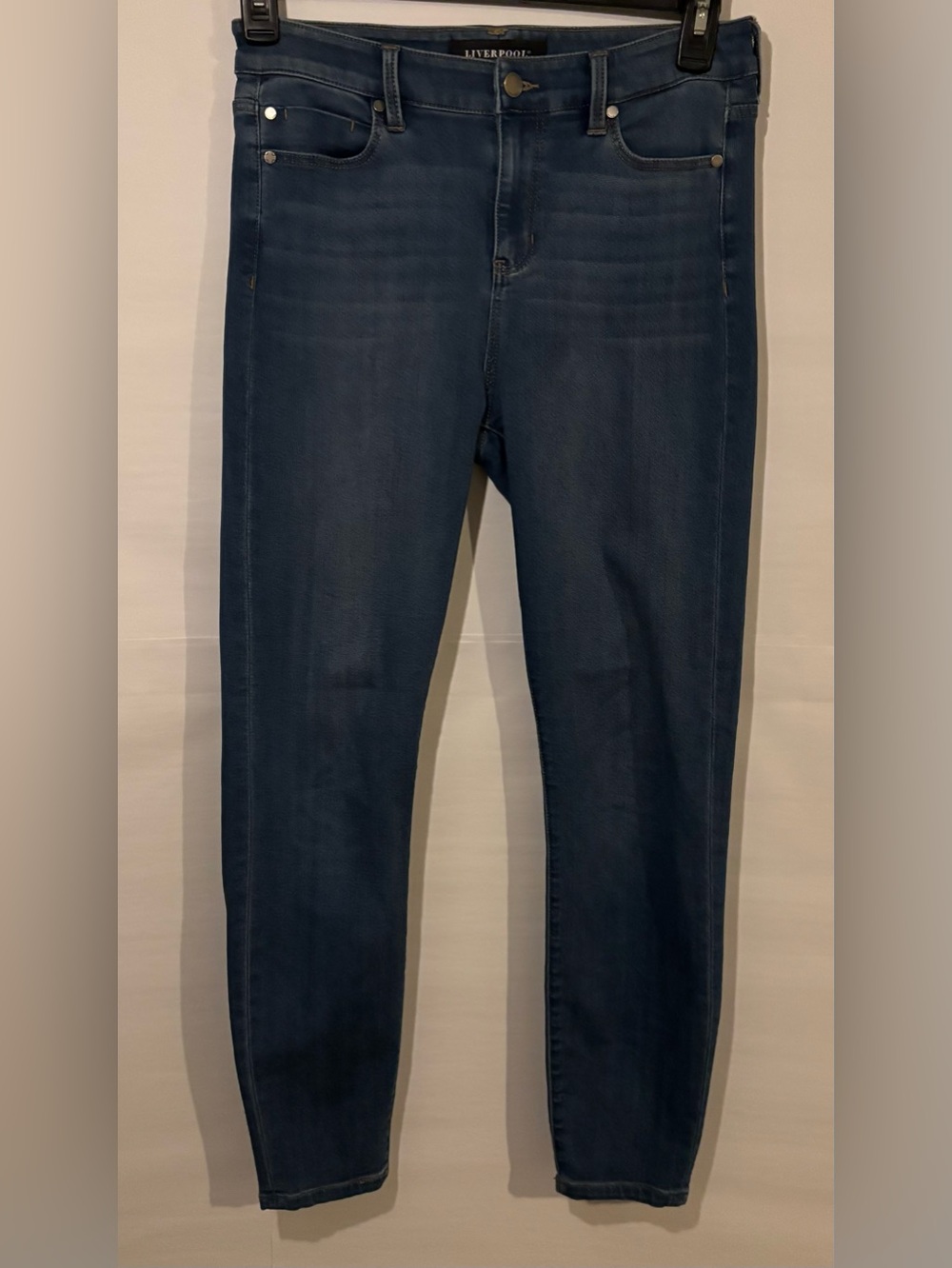 Liverpool Gia Hi-Rise Ankle Jeans Size 6/28 Lanier Mid Stretch Denim